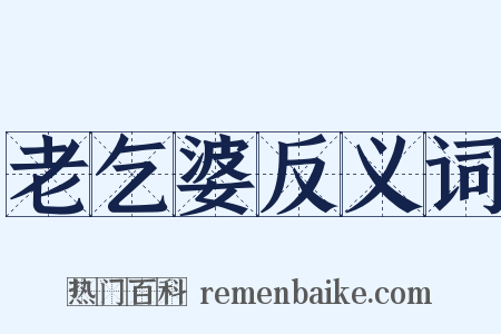 老乞婆反义词是什么意思的图片